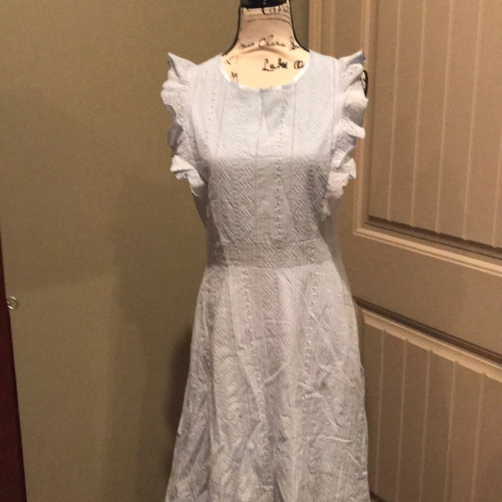 Baby Blue Eyelet Dress